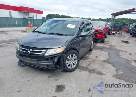 2014 Honda Odyssey Ex from USA, damaged, VIN 5FNRL5H45EB106648